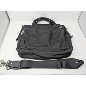 Jack Spade Large Travel Laptop/Messenger Bag W/Detacheable Shoulder Strap Black